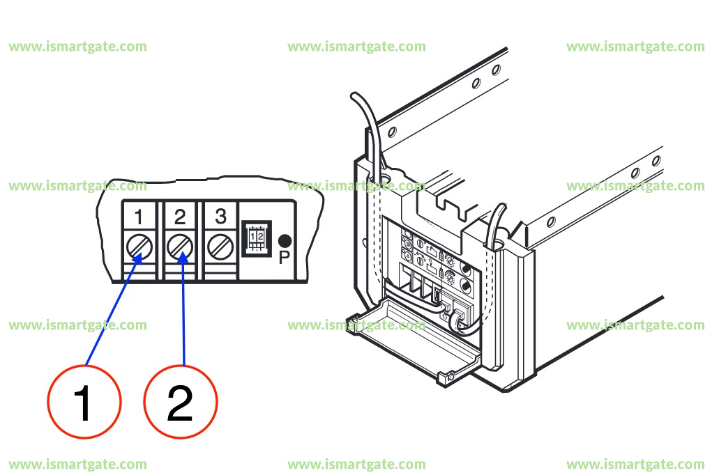 Wiring diagram for Marantec Comfort 130